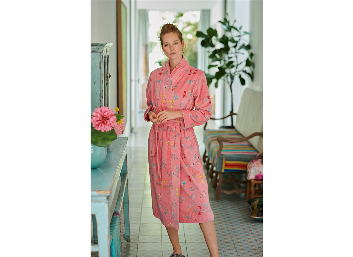 PIP Studio badjas Les Fleurs roze PIP Studio badjas Les Fleurs roze