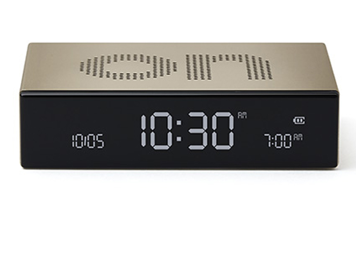 Lexon wekker Flip Premium gold Lexon wekker Flip Premium gold