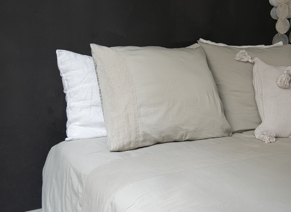 House in Style dekbedovertrek Como taupe House in Style dekbedovertrek Como taupe