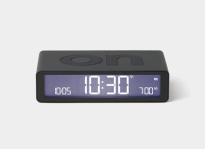 Lexon wekker Flip Classic dark grey