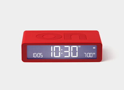 Lexon wekker Flip Classic red