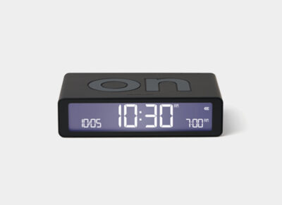 Lexon wekker Flip Classic black