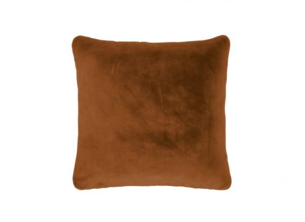 Essenza Home sierkussen Furry leather brown