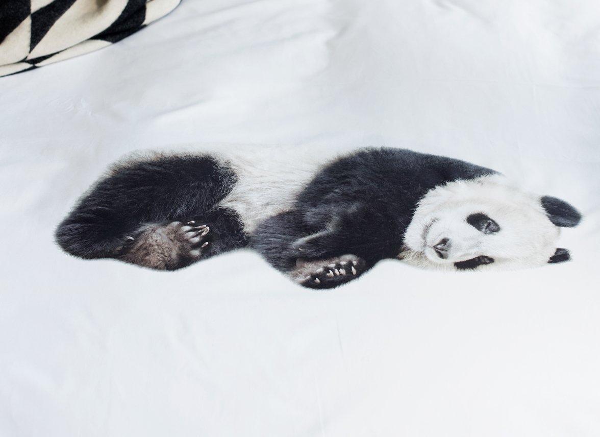 ouder rol Stevig Snurk dekbedovertrek Lazy Panda - Morpheus Beddengoed