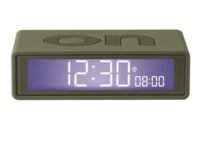 Lexon wekker Flip army green