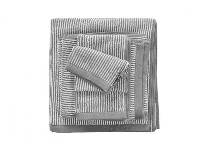 Marc O'Polo badgoed Timeless Tone Stripe grey/white