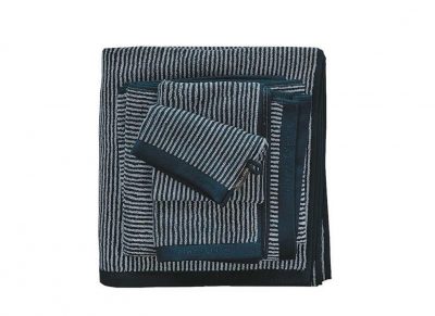 Marc O'Polo badgoed Timeless Tone Stripe marine/light silver