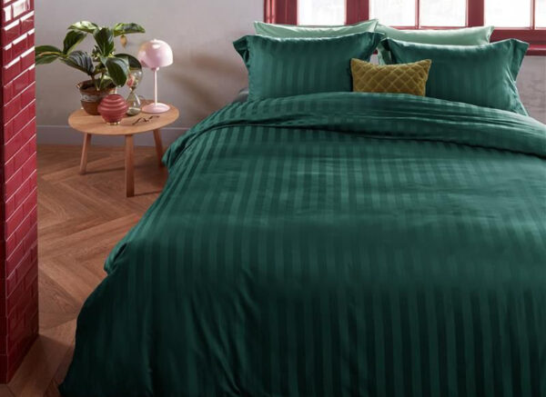 Beddinghouse dekbedovertrek Shine dark green