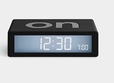 Lexon wekker Flip+ black