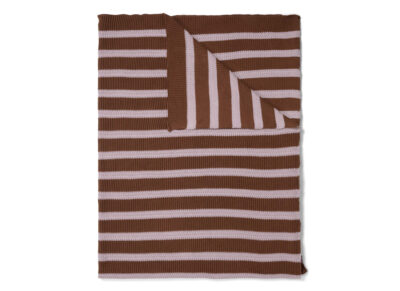 Marc O'Polo plaid Structure knit toffee brown