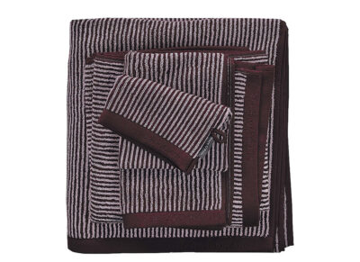 Marc O'Polo badgoed Timeless Tone Stripe aubergine/lavender mist