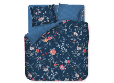 Pip Studio dekbedovertrek Flower Festival dark blue