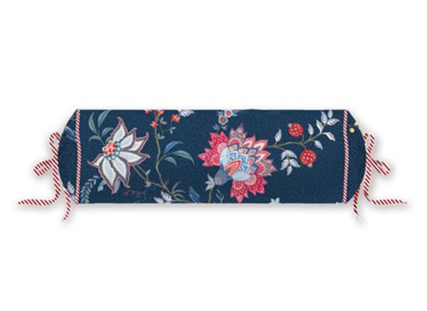 Pip Studio rolkussen Flower Festival dark blue