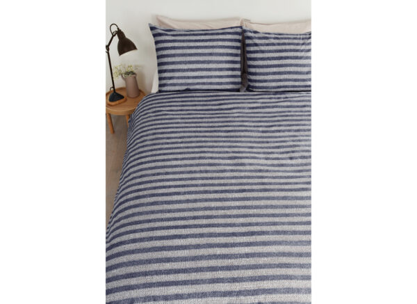 Ariadne at Home dekbedovertrek Knit Stripes blauw