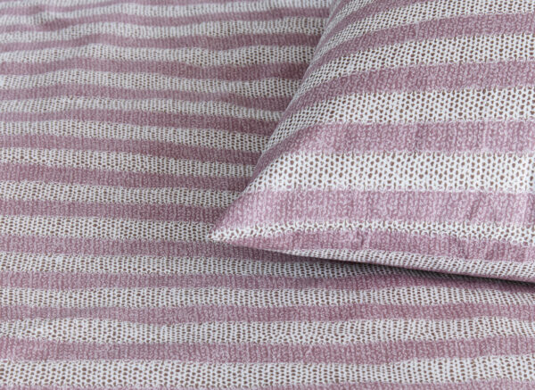Ariadne at Home dekbedovertrek Knit Stripes lila