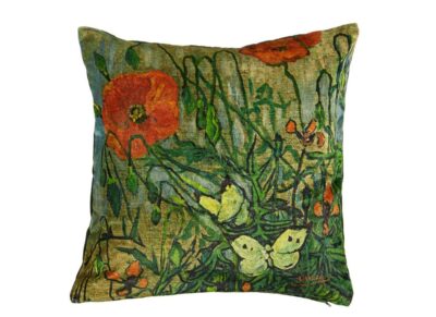 Beddinghouse sierkussen x Van Gogh Museum Coquelicot green