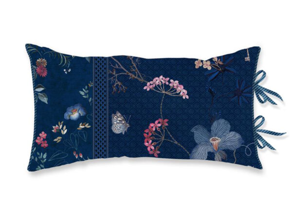 Pip Studio sierkussen Tokyo Bouquet dark blue 35x60