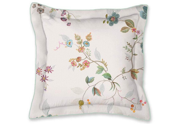 Pip Studio sierkussen Kawai flower white 45×45