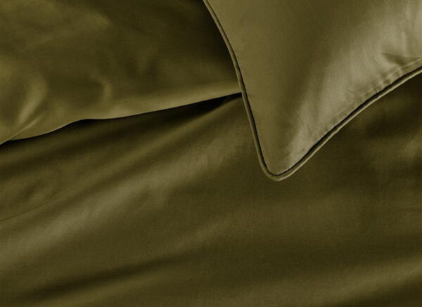 Beddinghouse dekbedovertrek Conscious olive green