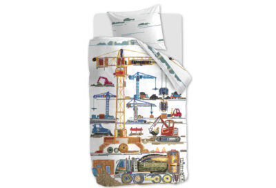 Beddinghouse Kids dekbedovertrek Heavy Machinery multi