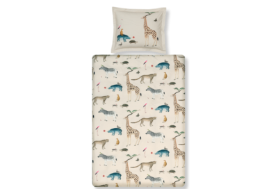 Vandyck dekbedovertrek Wild Animals cream tan