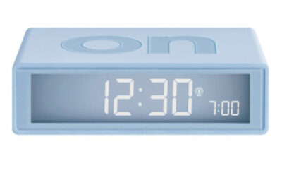 Lexon wekker Flip+ licht blauw