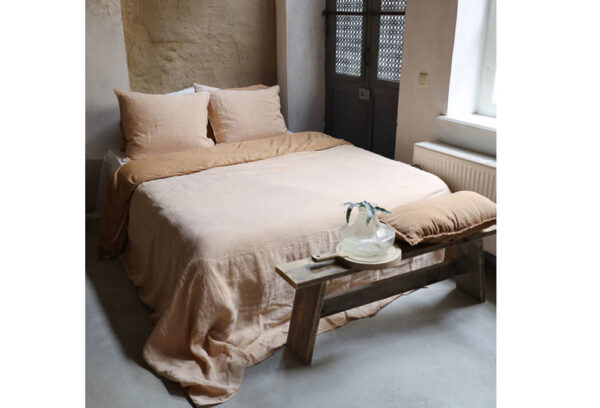 Passion for Linen dekbedovertrek Claire cognac