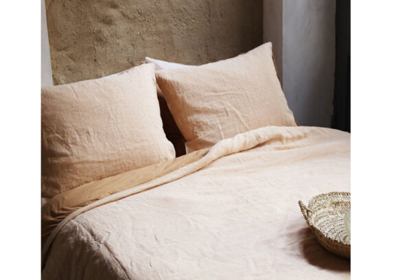 Passion for Linen dekbedovertrek Claire cognac