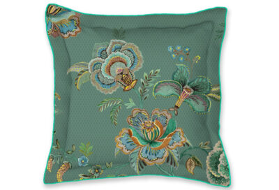 Pip Studio sierkussen Cece Fiore Cushion green 45 x 45