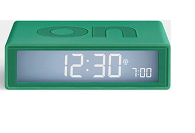 Lexon wekker Flip+ emerald green