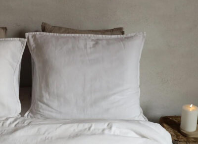 Passion for Linnen dekbedovertrek Catelijne white taupe